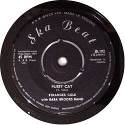 Stranger Cole / The Baba Brooks Band / The Maytals Pussy Cat / Sweet Sweet Jenny USED VINYL 7INCH 45 RPM SINGLE