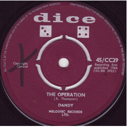 Dandy Livingstone The Operation / A Little More Ska USED VINYL 7INCH 45 RPM SINGLE