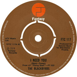 The Blackbyrds I Need You USED VINYL 7INCH