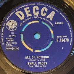 Small Faces All Or Nothing VINYL 7" USED
