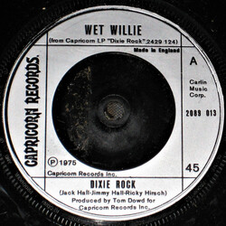 Wet Willie Dixie Rock USED VINYL 7INCH 45 RPM