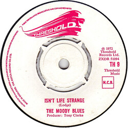 The Moody Blues Isn't Life Strange USED VINYL 7INCH SINGLE 45 RPM