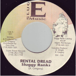 Sluggy Ranks Rental Dread Vinyl 7" USED