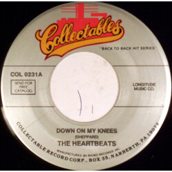 The Heartbeats Down On My Knees / I Found A Job USED VINYL 7INCH 45 RPM SINGLE REISSUE