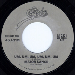 Major Lance Um, Um, Um, Um, Um, Um / The Monkey Time USED VINYL 7INCH REPRESS 45 RPM