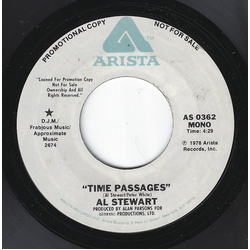 Al Stewart Time Passages Vinyl 7" USED