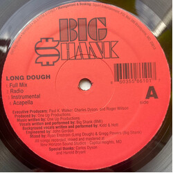 Big Shank Long Dough USED VINYL 12INCH 33 S RPM SINGLE