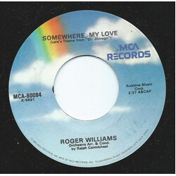 Roger Williams (2) Somewhere, My Love (Lara's Theme From "Dr. Zhivago") / Born Free USED VINYL 7INCH REISSUE