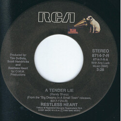 Restless Heart A Tender Lie / This Time USED VINYL 7INCH 45 RPM SINGLE STEREO