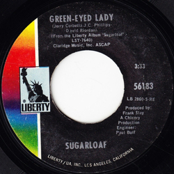 Sugarloaf Green-Eyed Lady / West Of Tomorrow Vinyl 7" USED