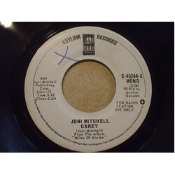 Joni Mitchell Carey USED VINYL 7INCH 45 RPM SINGLE PROMO MONO