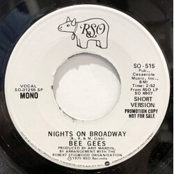 Bee Gees Nights On Broadway (Short Version) USED VINYL 7INCH 45 RPM PROMO STEREO MONO