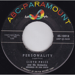 Lloyd Price And His Orchestra Personality / Have You Ever Had The Blues USED VINYL 7INCH 45 RPM SINGLE