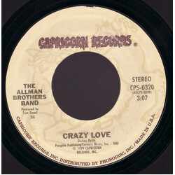 The Allman Brothers Band Crazy Love / Just Ain't Easy USED VINYL 7INCH 45 RPM
