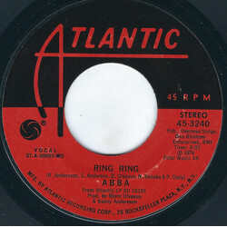ABBA Ring Ring USED VINYL 7INCH 45 RPM SINGLE STYRENE