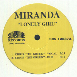 Miranda (3) Lonely Girl USED VINYL 12INCH 33 S RPM