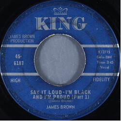 James Brown Say It Loud - I'm Black And I'm Proud USED VINYL 7INCH 45 RPM SINGLE