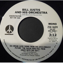The Bill Justis Orchestra Sea Dream (Love Theme From The Avco-Embassy Picture "The Sailor Who Fell From Grace With The Sea") USED VINYL 7INCH PROMO ST
