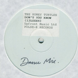The Honey Turtles Don't You Know USED VINYL 12INCH WHITE LABEL