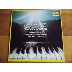Ludwig van Beethoven / Wilhelm Kempff / Berliner Philharmoniker / Ferdinand Leitner Piano Concerto No. 5 “Emperor Concerto” Vinyl LP USED