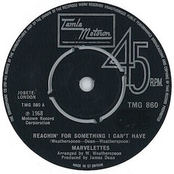 The Marvelettes Reachin' For Something I Can't Have USED VINYL 7INCH 45 RPM SINGLE