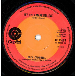 Glen Campbell It's Only Make Believe USED VINYL 7INCH SINGLE 45 RPM