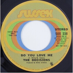 The Decisions Do You Love Me USED VINYL 7INCH 45 RPM SINGLE PROMO STEREO