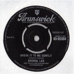 Brenda Lee Break It To Me Gently USED VINYL 7INCH 45 RPM SINGLE