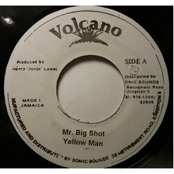 Yellowman Mr. Big Shot USED VINYL 7INCH 45 RPM MISPRESS REPRESS