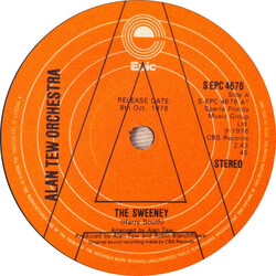 The Alan Tew Orchestra The Sweeney / The Prowler USED VINYL 7"