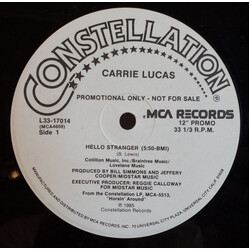 Carrie Lucas Hello Stranger USED VINYL 12INCH 33 S RPM PROMO