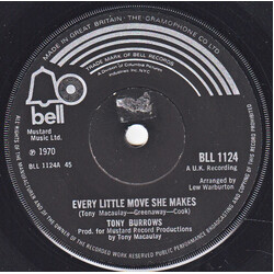 Tony Burrows Every Little Move She Makes USED VINYL 7INCH 45 RPM SINGLE MONO