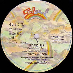 Loleatta Holloway Hit And Run USED VINYL 12INCH 45 RPM