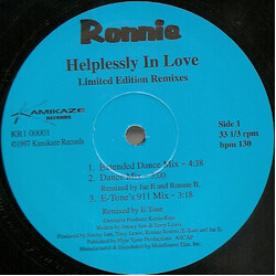 Ronnie DeVoe Helplessly In Love USED VINYL 12INCH SINGLE