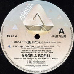 Angela Bofill Break It To Me Gently / Holdin' Out For Love / Tropical Love USED VINYL 12INCH 45 RPM