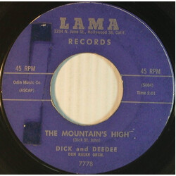 Dick And Dee Dee The Mountain's High / I Want Someone USED VINYL 7INCH 45 RPM SINGLE