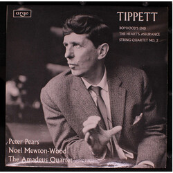 Sir Michael Tippett / Peter Pears / Mewton-Wood / Amadeus-Quartett Boyhood's End, The Heart's Assurance, String Quartet No. 2 Vinyl LP USED