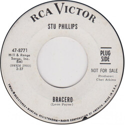 Stu Phillips (2) Bracero USED VINYL 7INCH 45 RPM PROMO