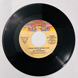 Jim Photoglo I Think We're Alone Now USED VINYL 7INCH 45 RPM PROMO STEREO