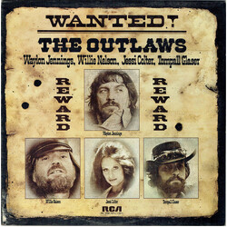 Waylon Jennings / Willie Nelson / Jessi Colter / Tompall Glaser Wanted! The Outlaws Vinyl LP USED
