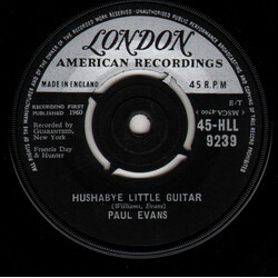 Paul Evans Hushabye Little Guitar USED VINYL 7INCH 45 RPM SINGLE