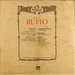 Titta Ruffo Historical Archives Vinyl LP USED