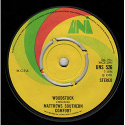 Matthews' Southern Comfort Woodstock Vinyl 7" USED