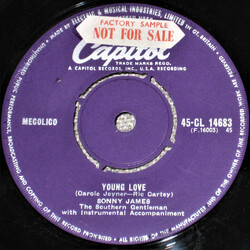 Sonny James Young Love / You're The Reason I'm In Love USED VINYL 7INCH 45 RPM