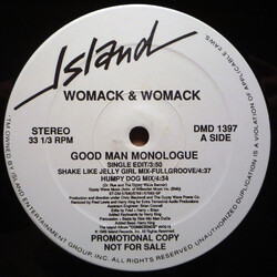 Womack & Womack Good Man Monologue USED VINYL 12INCH MAXI-SINGLE PROMO