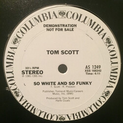 Tom Scott So White And So Funky USED VINYL 12INCH 33 S RPM PROMO