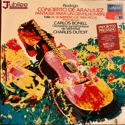 Joaquín Rodrigo / Manuel De Falla / Carlos Bonell / L'Orchestre Symphonique De Montreal / Charles Dutoit Concierto De Aranjuez / Fantasia Para Un Gent