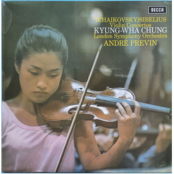 Pyotr Ilyich Tchaikovsky / Jean Sibelius / Kyung-Wha Chung / The London Symphony Orchestra / André Previn Violin Concertos Vinyl LP USED