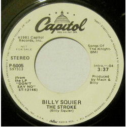 Billy Squier The Stroke USED VINYL 7INCH 45 RPM SINGLE PROMO STEREO