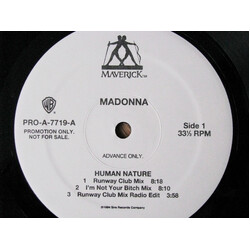 Madonna Human Nature USED VINYL 12INCH 33 S RPM ADVANCE PROMO